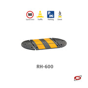 Rallentatori stradali | Modello RH | Centrali o terminali | Dossi artificiali | Dissuasori di velocità | RH-600 o RH-T600 | Velocità massima 50 km/h