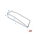 Charger l&#39;image dans la visionneuse de galerie, Paire de repose-pieds | Repose-pieds en polypropylène avec rehausse et butée | Pour voitures surbaissées | GARAGE | ATELIER | Rampe d&#39;inspection | PEDANAPPx2
