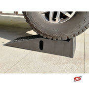 Coppia di pedane | Pedane in polipropilene con salita e fermo | Per auto ribassate | GARAGE | OFFICINA | Rampa per ispezione | PEDANAPPx2