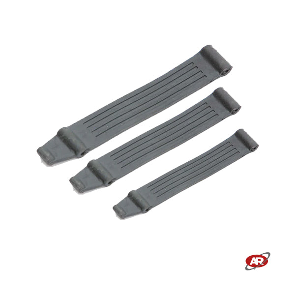 Cinghie elastiche in gomma | 1 LEMBO | Superficie RIGATA | Da 145 a 350 mm