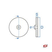 ROUND Pads for Two-Post Lifts | Marketplace | Amazon and eBay | OMCN Compatible | Cap Pads | CUF145/12x4 | SET of 4 pcs