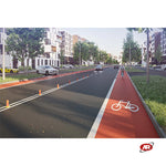 Charger l&#39;image dans la visionneuse de galerie, BORNES ROUTIÈRES FLEXIBLES | Sécurité sur les chantiers de construction | Séparation temporaire ou permanente | DÉLIMITER | Contrôle de la circulation | U-24
