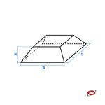 Carica l&#39;immagine nel visualizzatore Galleria, Tamponi appoggio in gomma per ponti sollevatori a forbice – SERIE T | 150x150 Altezza 30 o 70 mm
