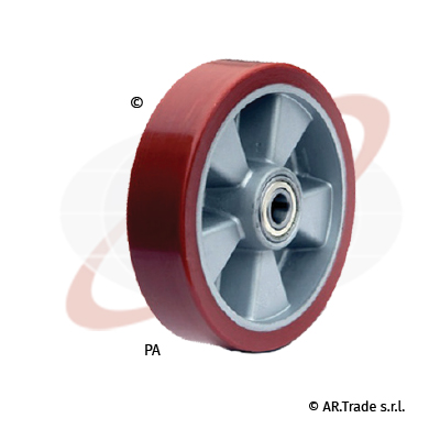 AR.Trade s.r.l ruote con nucleo in alluminio e rivestimento in poliuretano