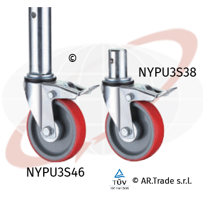 AR.Trade s.r.l ruote per ponteggi in poliuretano e poliammide NYPU3S