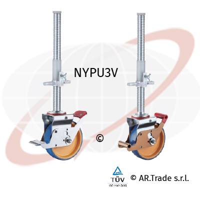 AR.Trade s.r.l ruote per ponteggi in poliuretano e poliammide NYPU3V