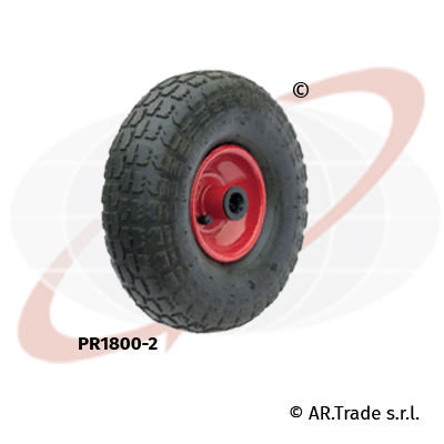AR.Trade ruote pneumatiche per carrelli nucleo in lamiera verniciata PR1800-2
