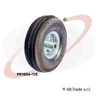 AR.Trade s.r.l Ruote pneumatiche per carrelli nucleo in lamiera verniciata PR1804-17E