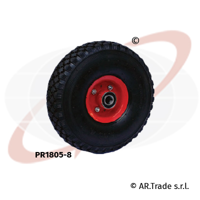 AR.Trade s.r.l Ruote pneumatiche per carrelli nucleo in lamiera verniciata PR1805-8