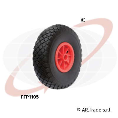 AR.Trade s.r.l ruote antiforaura per carrelli nucleo in plastica FFP1105