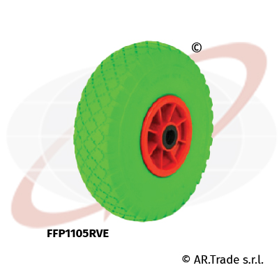 AR.Trade s.r.l ruote antiforaura per carrelli nucleo in plastica FFP1105RVE