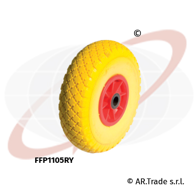 AR.Trade s.r.l ruote antiforaura per carrelli nucleo in plastica FFP1105RY