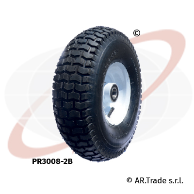 AR.Trade s.r.l ruote pneumatica per garden nucleo in lamiera PR3008-2B