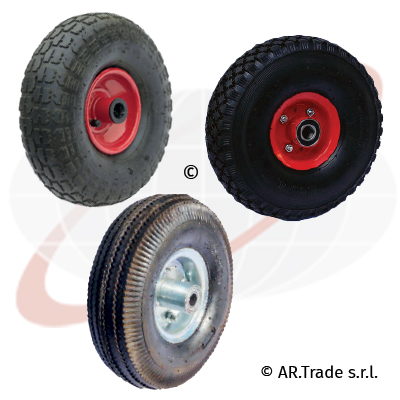 AR.Trade s.r.l ruote pneumatiche per carrelli nucleo in lamiera verniciata