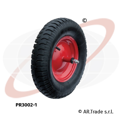 AR.Trade s.r.l ruote pneumatiche per carriola nucleo in LAMIERA VERNICIATA PR3002-1