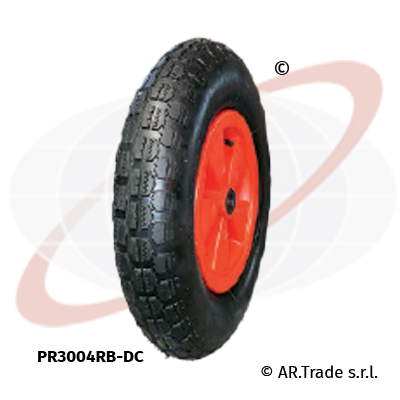 AR.Trade s.r.l ruote pneumatiche per carriola nucleo in plastica PR3004RB-DC