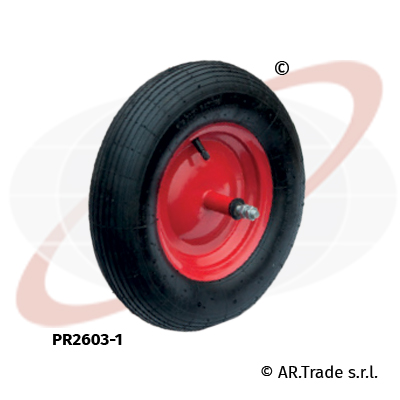 AR.Trade s.r.l ruote pneumatiche per carriola nucleo lamiera verniciata PR2603-1